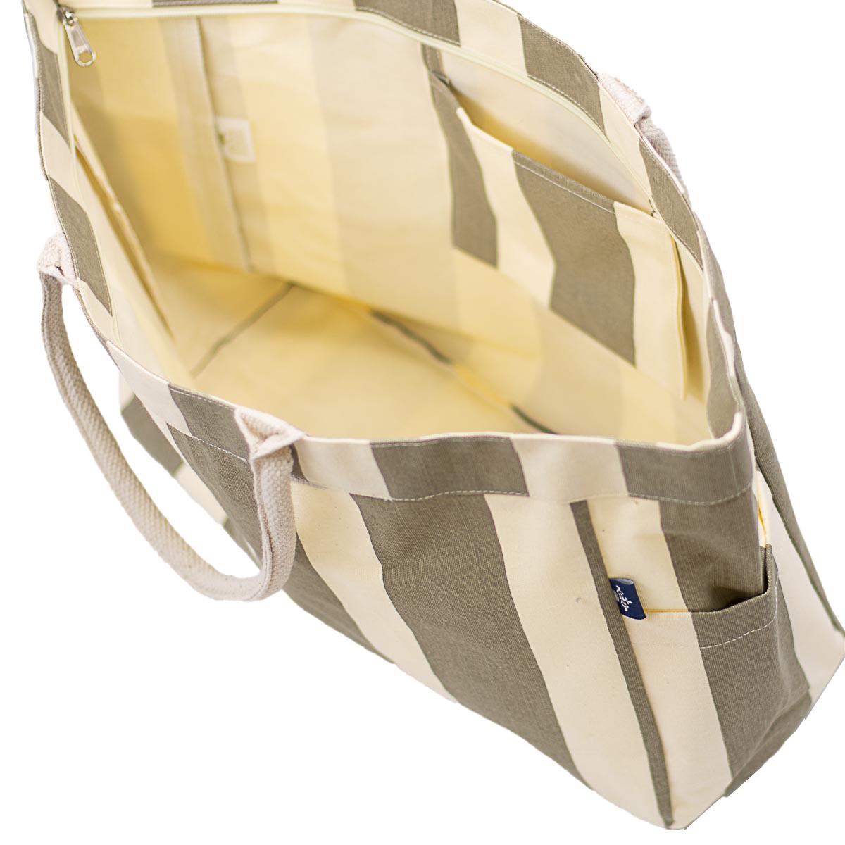 TRS CABANA STRIPEDURHAM TOTE NATURAL