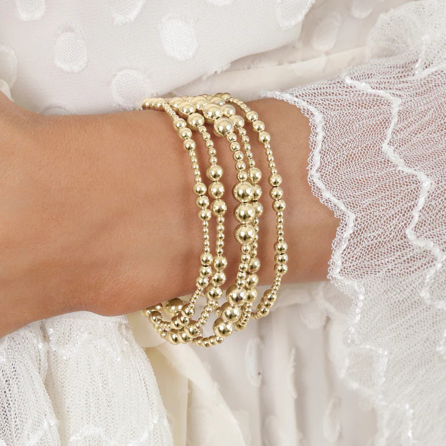 Enewton Classic Gold Joy Pattern 4mm Bead Bracelet