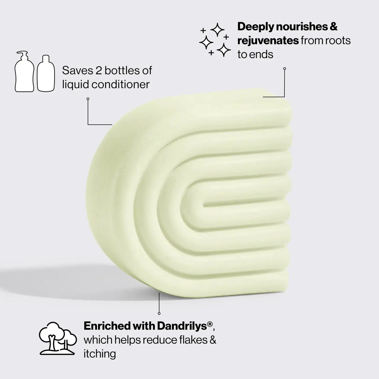 KITSCH Tea Tree & Mint Solid Natural Hair Conditioner Bar for Curly Wavy Fine Hair, Clarifying & Cleansing Organic Conditioner, Hair Color Safe, Zero Waste, Vegan, Eco Friendly, Sulfate Free