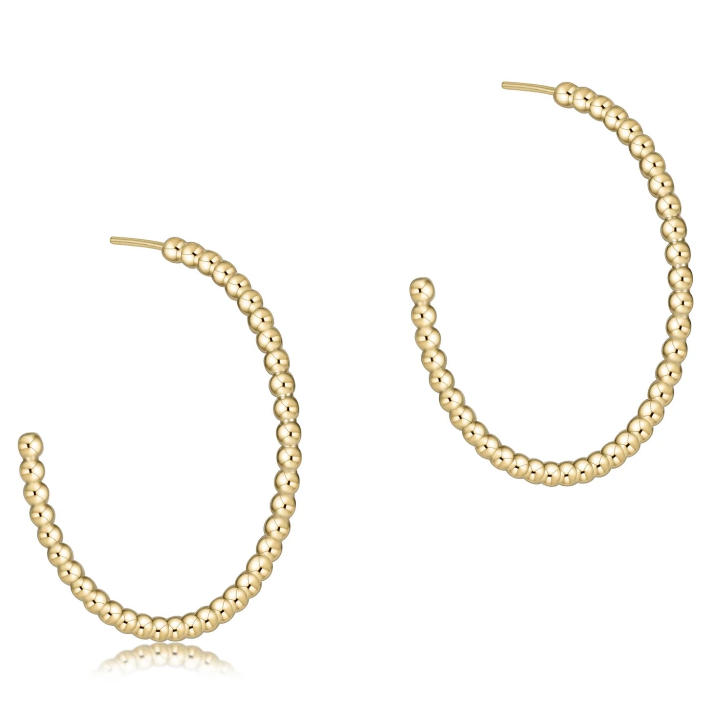 Enewton Beaded Classic 1.25" Post Hoop Earrings