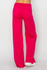 RISEN WIDE LEG FUCHSIA