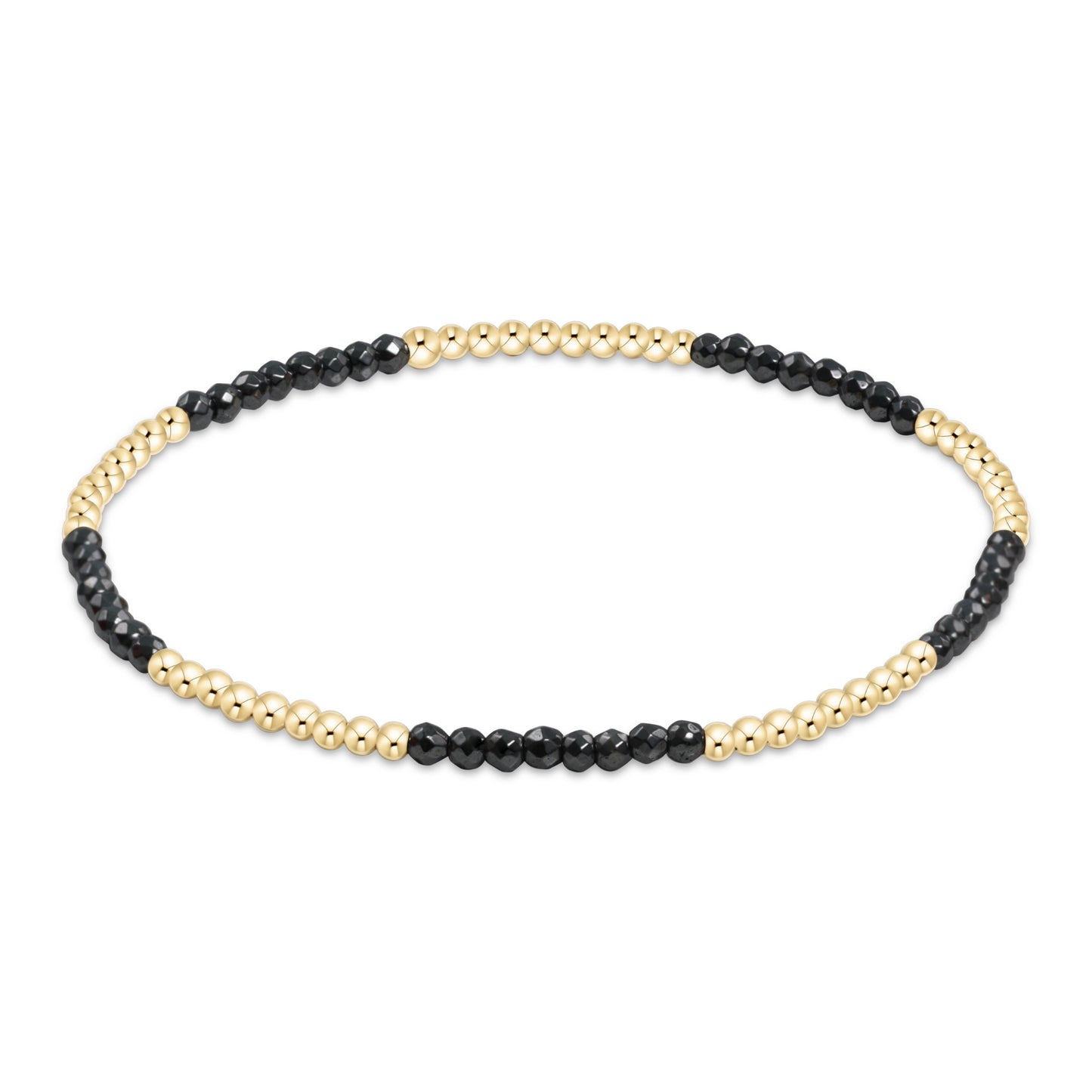 Enewton Blissful Pattern 2mm Bead Bracelet - Faceted Hematite