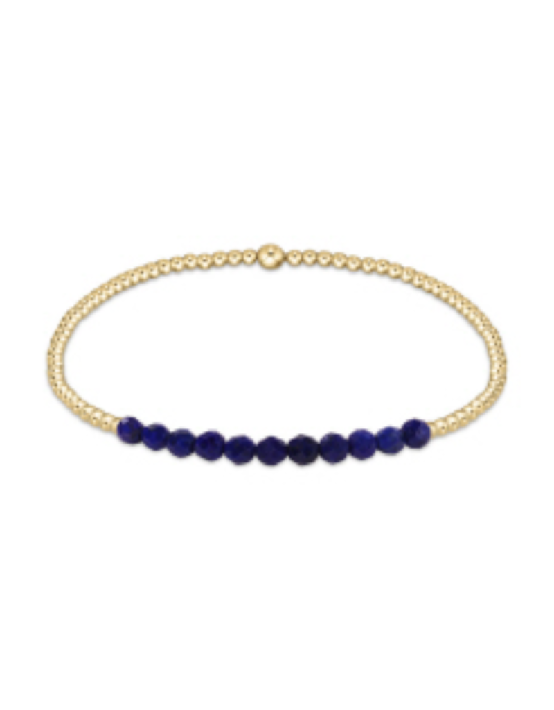 Enewton Gold Bliss 2mm Bead Bracelet Lapis/Gold