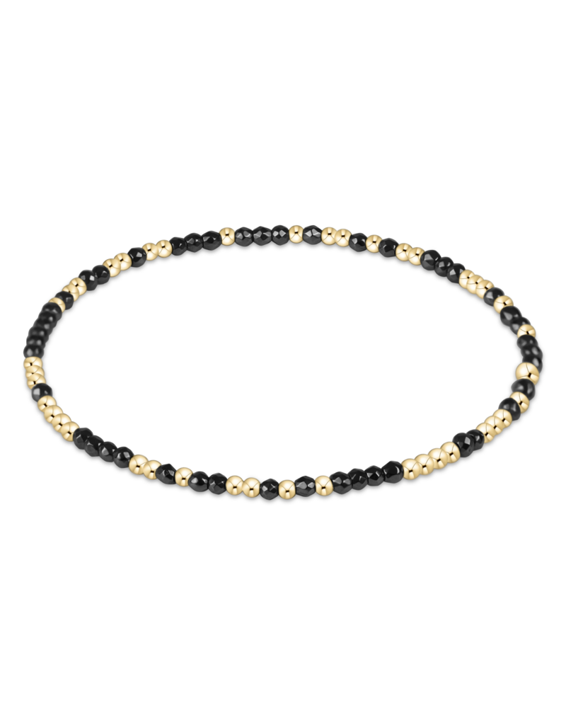 Enewton Hope Unwritten Faceted Hematite 2mm Bead Bracelet
