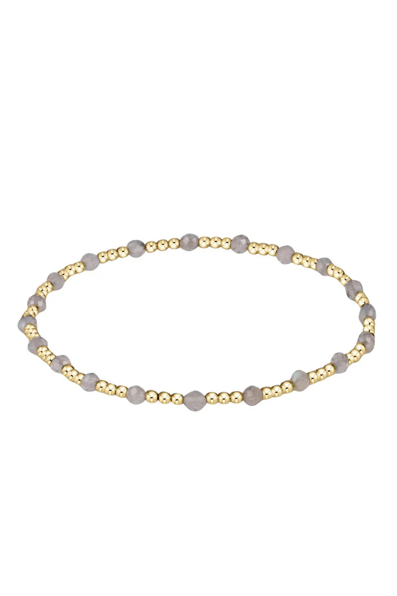Enewton GOLD Sincerity Pattern 3mm Bead Bracelet - Labradorite