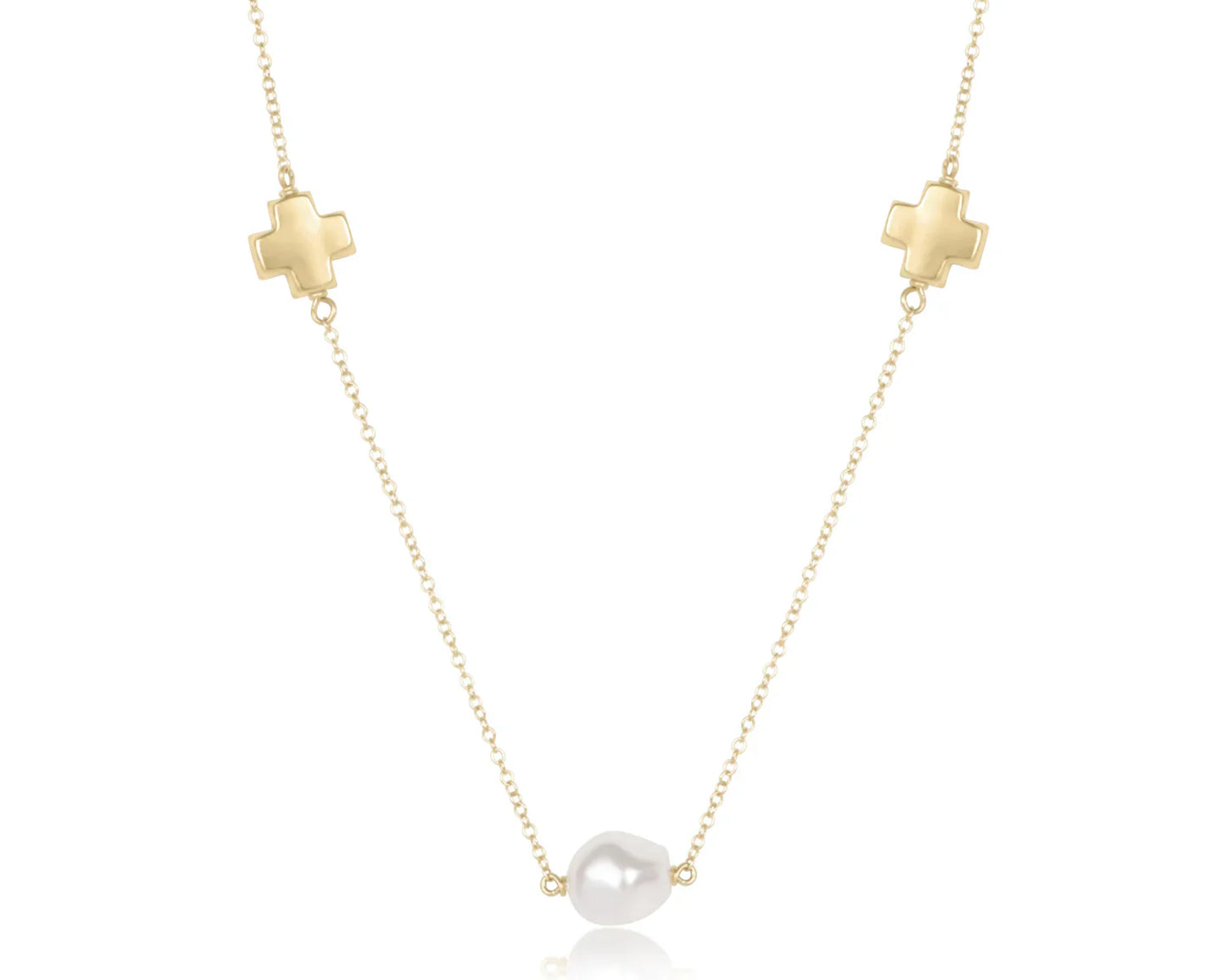 ENEWTON SIGNATURE CROSS GOLD CHAIN