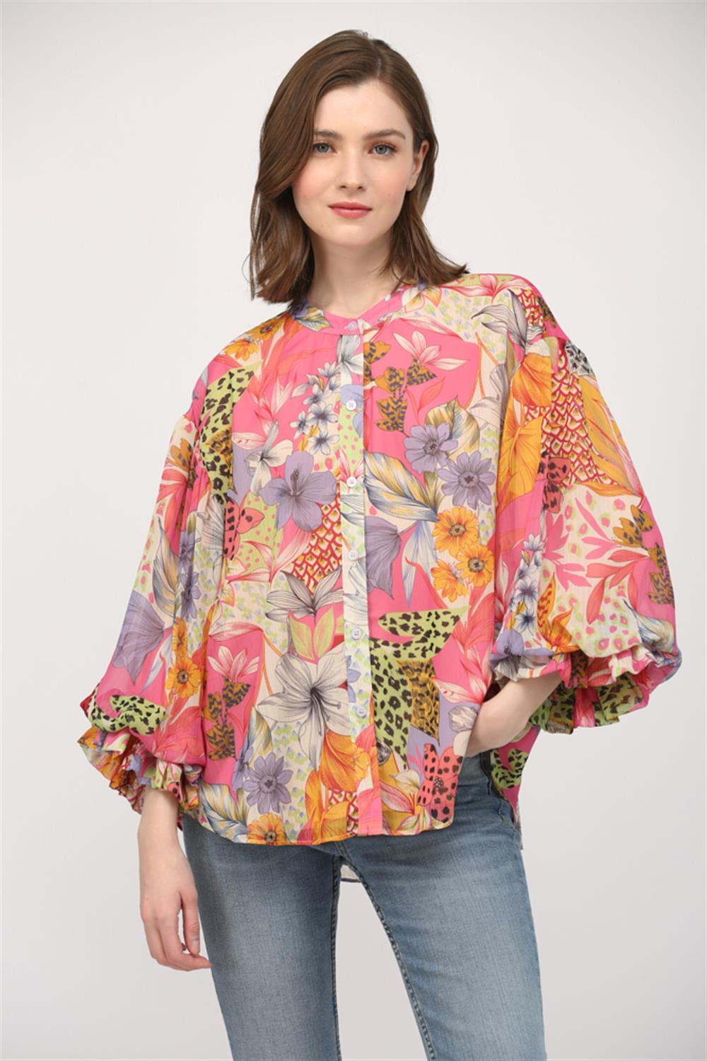Fate Ivory/Pink Top