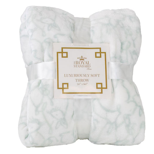 TRS DELILAH BUNNY THROW BLUE