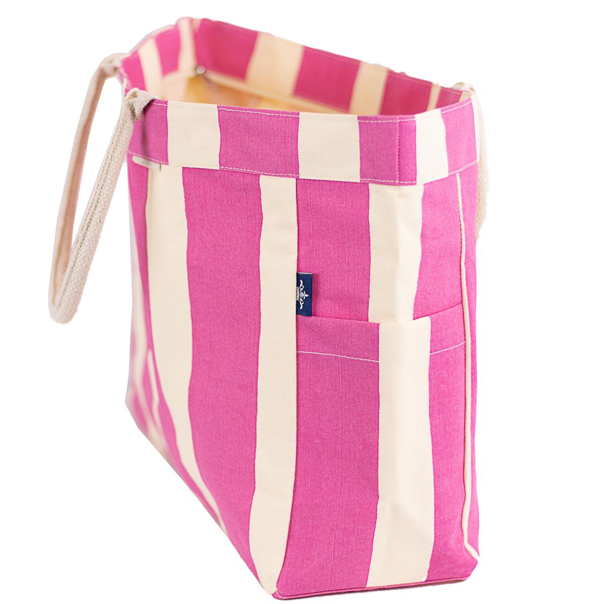 TRS Cabana Stripe Durham Tote, Pink