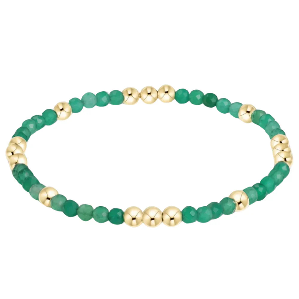 Enewton Worthy Pattern 3MM Green Onyx Bracelet