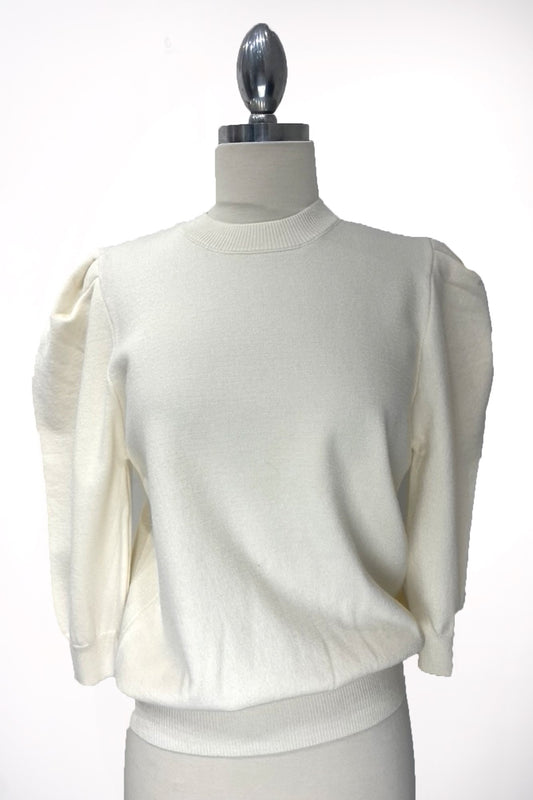 Umgee Puff Sleeve Knit Sweater