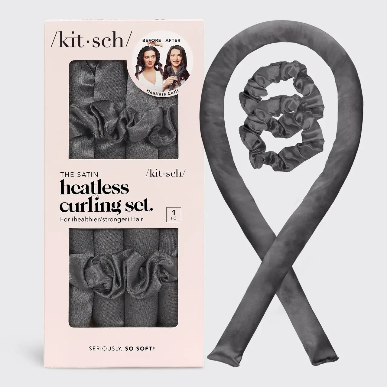 KITSCH   Silk| Heatless Curling Rod Headband