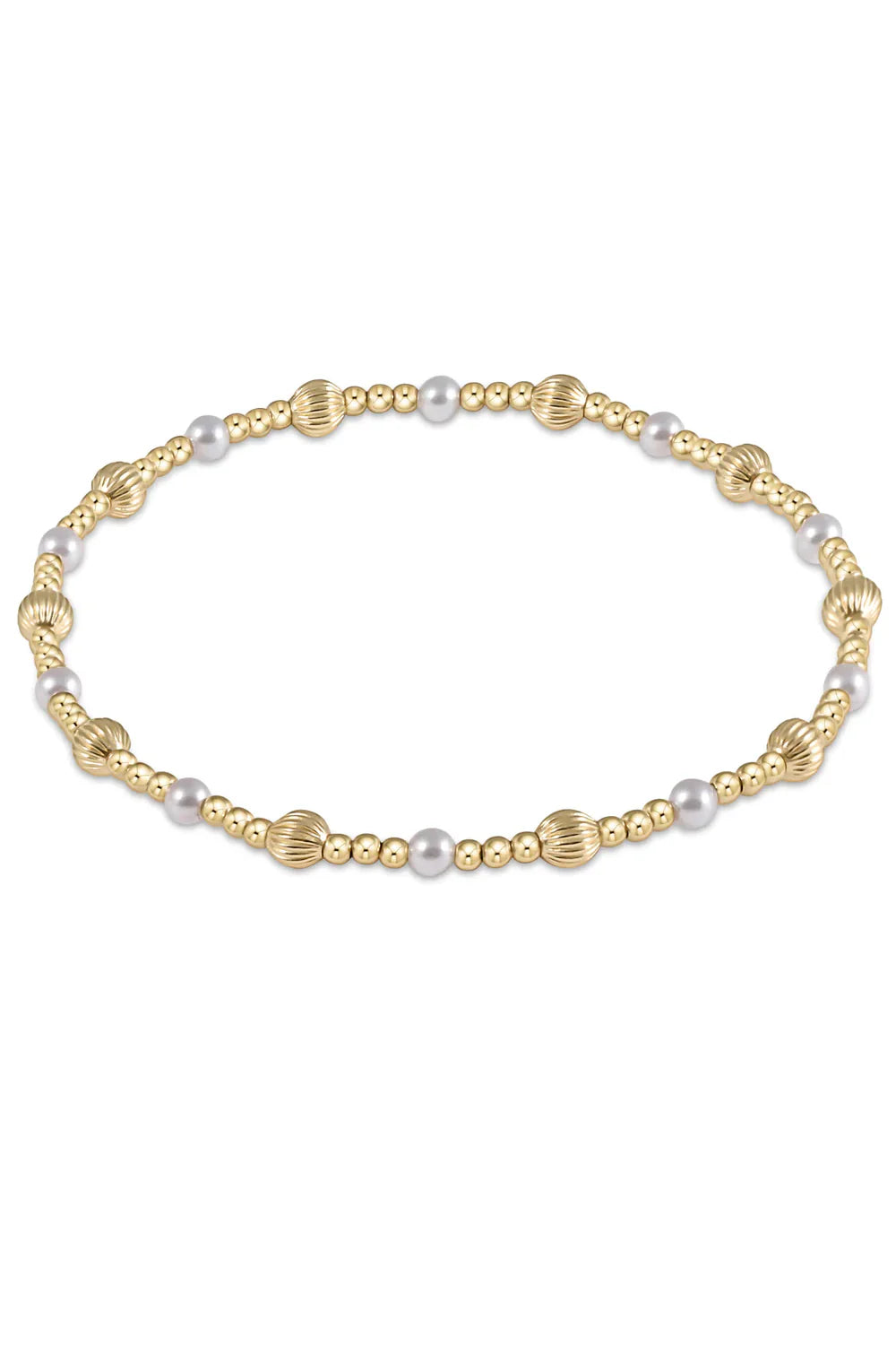 Enewton Gold Pearl Dignity Sincerity 4mm Bead  Bracelet