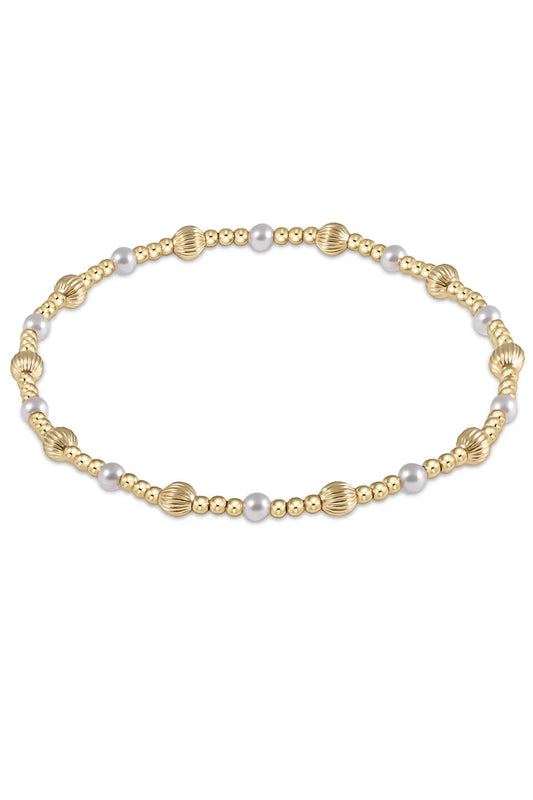Enewton Gold Pearl Dignity Sincerity 4mm Bead  Bracelet