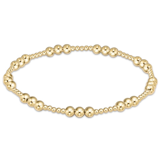 Enewton Classic Gold Joy Pattern 4mm Bead Bracelet