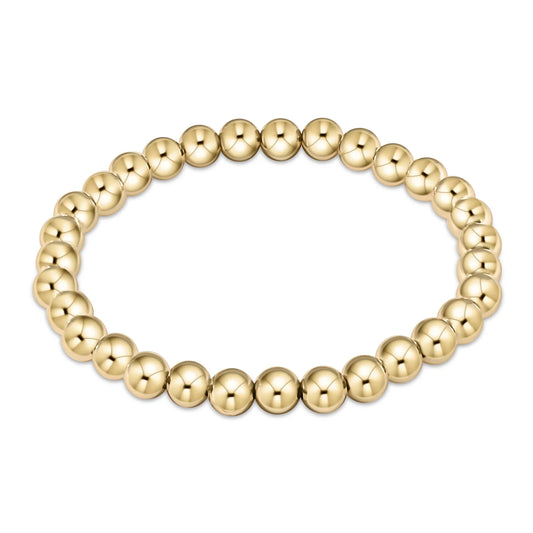 eNewton Classic 6mm Gold Bead Bracelet EXTEND