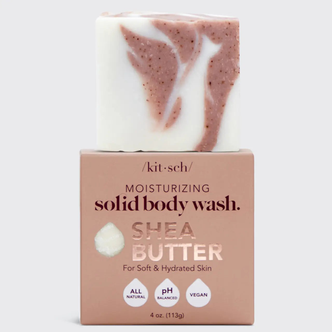 Shea Butter Solid Body Wash Bar  Almond & Shea  4 oz
