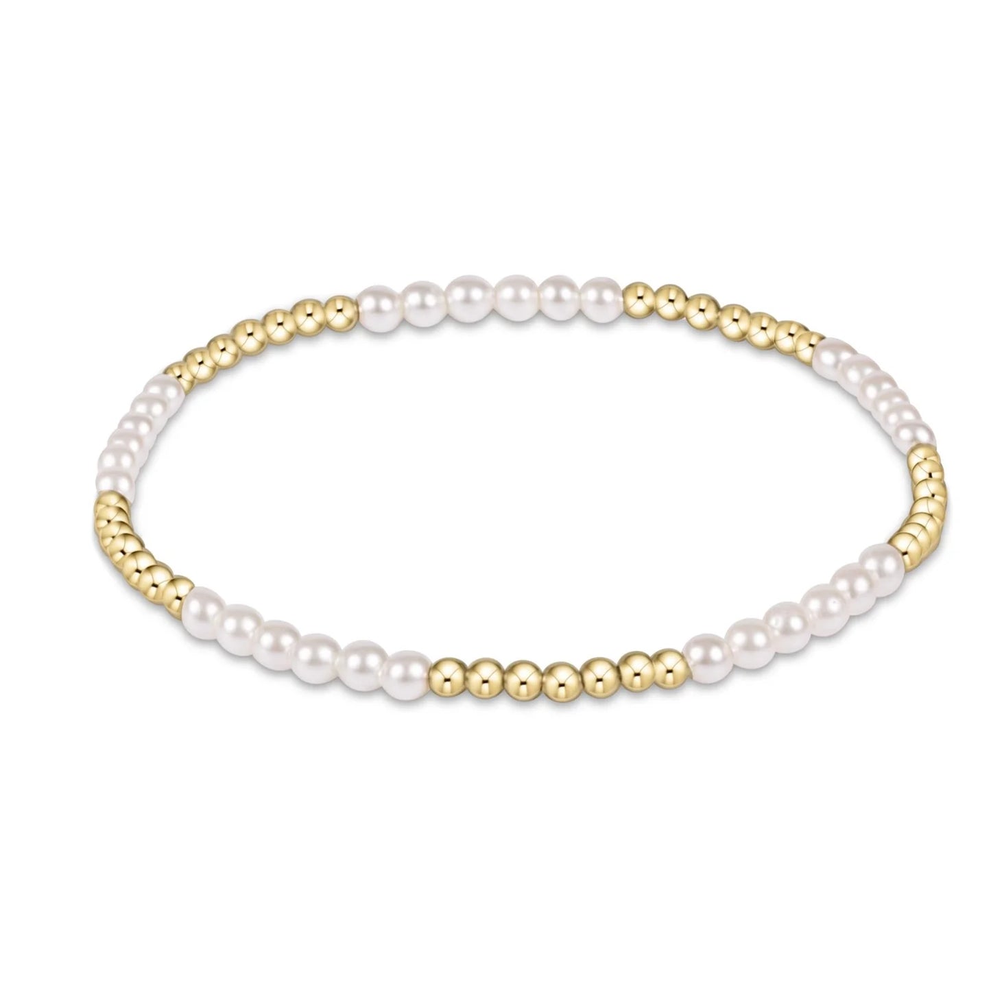 Enewton Classic Blissful Pattern 2.5mm Bead Bracelet - 3mm Pearl