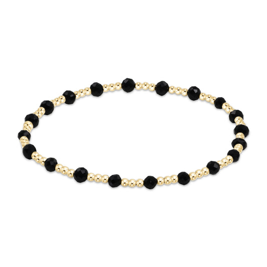 Enewtonone Gold Sincerity Pattern 3MM Bead Bracelet