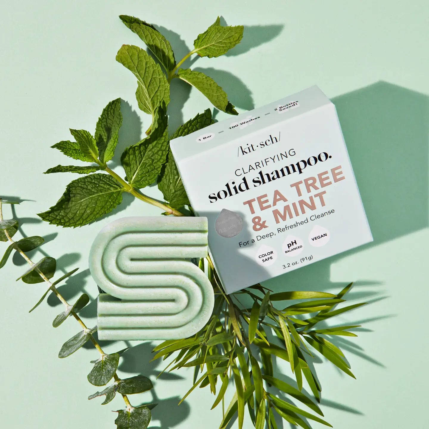 KITSCH Tea Tree & Mint Clarifying Shampoo Bar