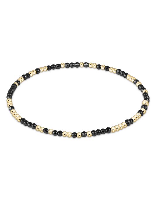 Enewton Hope Unwritten Faceted Hematite 2mm Bead Bracelet