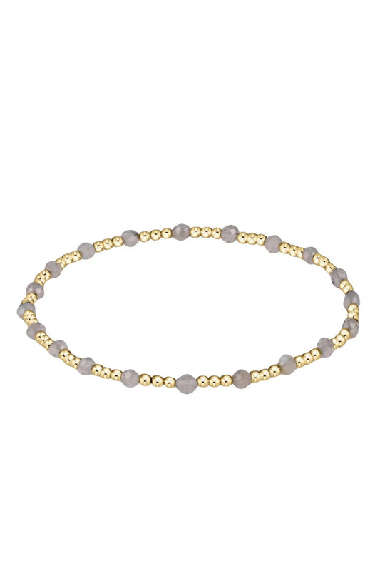 Enewton GOLD Sincerity Pattern 3mm Bead Bracelet  - Labradorite