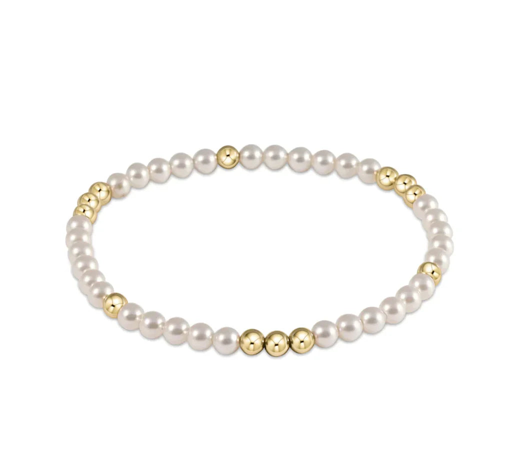 Enewton  Worthy Pattern 3mm Bead Bracelet - Pearl