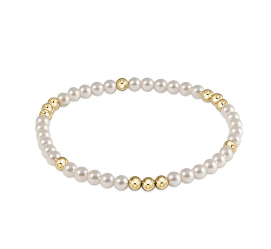 Enewton  Worthy Pattern 3mm Bead Bracelet - Pearl