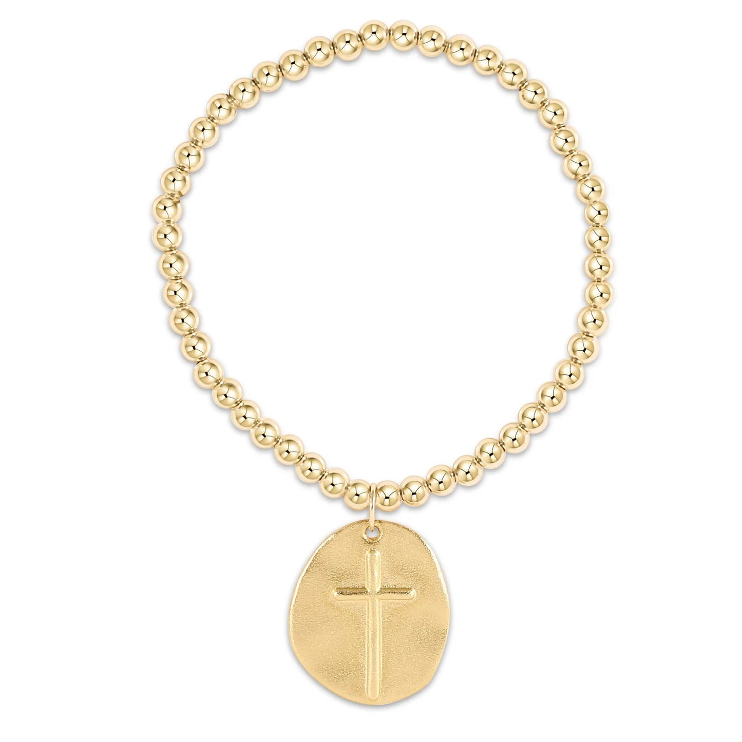 Enewton Classic Gold 4mm Bead Bracelet EXTENDS - Inspire Gold Charm