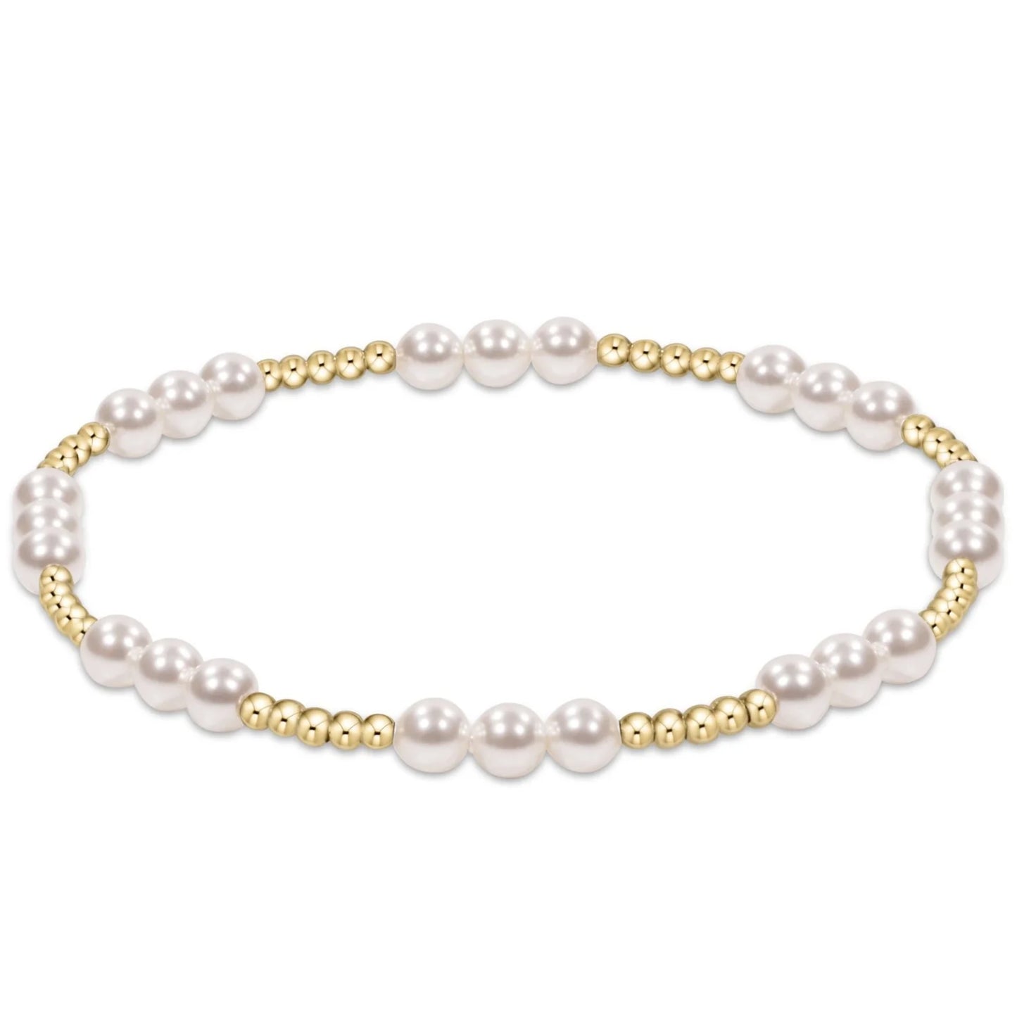 Enewton Classic Joy Pattern 4mm Bead Bracelet -  Pearl