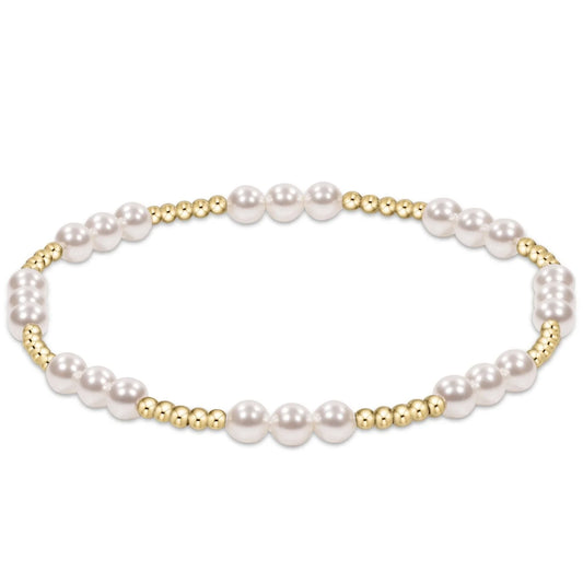 Enewton Classic Joy Pattern 4mm Bead Bracelet -  Pearl