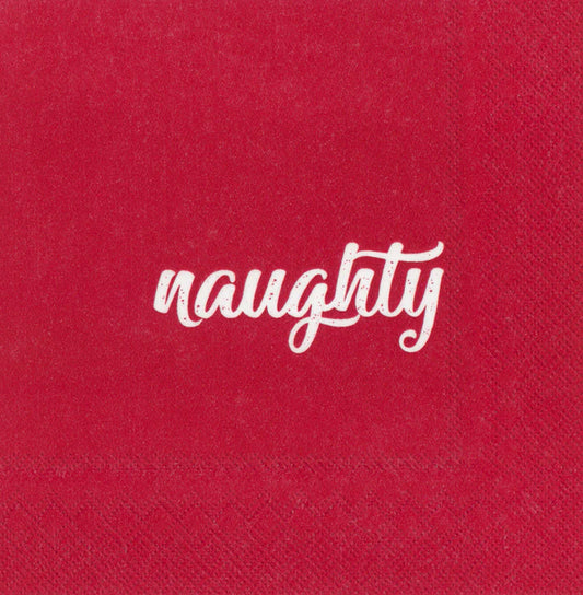 BI Paper Napkins, 20-Count Cocktail Size Naughty/Nice