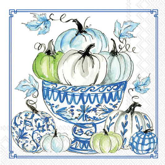 BI  Cocktail Napkins Chinoiserie Pumpkins