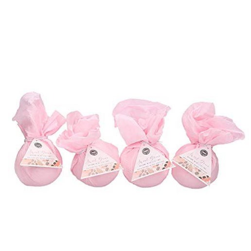 Bridgewater Candle Luxury Foaming Fizzing Pink Scented Bath Bomb 4 Pack-Sweet Grace