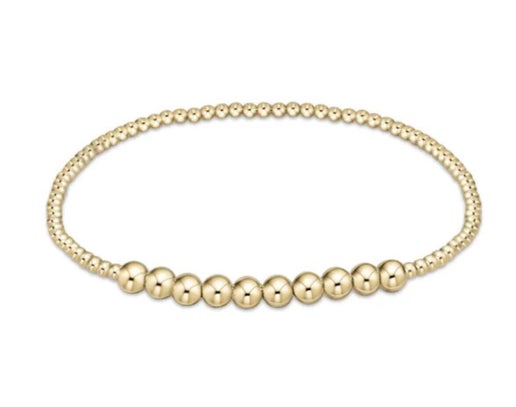 Enewton Classic Gold Beaded Bliss 2mm Bracelet - 4mm